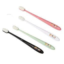 zikku AHC Baby Ultra Soft Nano Bristles Toothbrush With Tongue Cleaner - Light Green image 3
