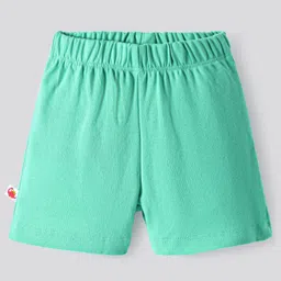 Bonfino 100% Cotton Knit Above Knee Length Shorts With Solid Colour & Dino Print Pack of 3 - Red Green & White image 4