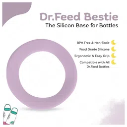 Adore Dr.Feed Bestie! The Silicon Base for Dr.Feed Wide Neck Bottles- Lavender Pack of 2 image 4