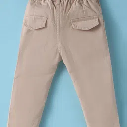 ToffyHouse Knit Full Sleeves T-Shirt & Trouser Set With Attached Checks Waistcoat & Bow Applique - White Blue & Tan image 5