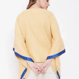 The Kaftan Company Yellow Embroidered Top image 2