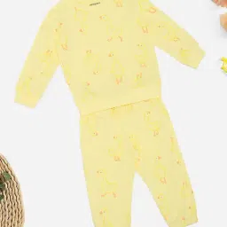 Pantaloons Baby Girls Pastel Yellow Printed Clothing Set-image-65