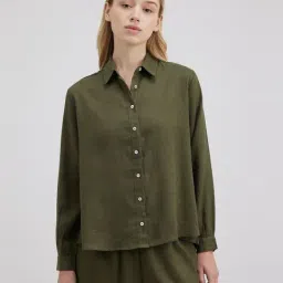 Pepe Jeans Olive Full Sleeve Shirt-image-74