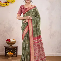 all about you Ethnic Motifs Printed Saree-picture-11