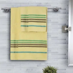 Maspar Astor Supersoft Yellow Cotton 450 GSM Bath Linen Set-picture-11