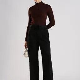 Calvin Klein Jeans Black Cotton Regular Fit Trousers image 5