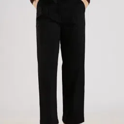Calvin Klein Jeans Black Cotton Regular Fit Trousers-image-42