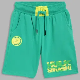 Blue Giraffe Kids Aqua Green & Yellow Cotton Printed Shorts-picture-27