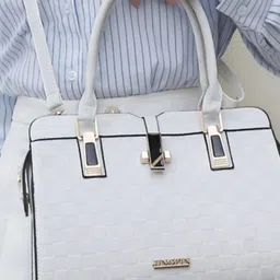 corsica DressBerry Printed PU Structured Handheld Bag image 5