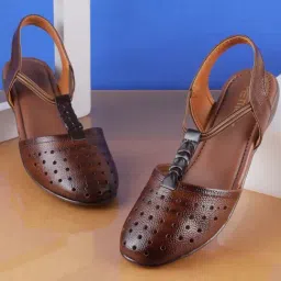 Metro Women's Tan Sling Back Sandals-image-35