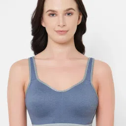 Wacoal Sport Non-Padded Wired Full Coverage Full Support High Intensity Sports  Bra - Blue image 1