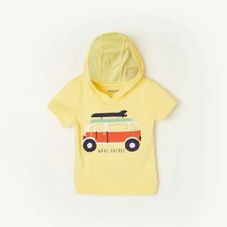 Juniors by Lifestyle Kids Yellow Cotton Embroidered T-Shirt-picture-16