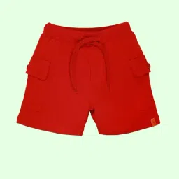 Kiddopanti Multi Boys Cotton Knee Length Basic Knit Cargo Shorts (Pack of 3) image 5