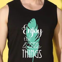 WOOSTRO Pack Of 2 Printed Super Combed Cotton Gym Vests image 3