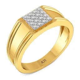 Joyalukkas 18k Yellow Gold & Diamond Ring for Men-image-88