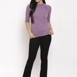 Global Republic Purple Embellished Pullover image 4