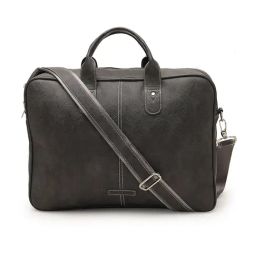 Thomas Scott Dark Grey Medium Laptop Bag-picture-34