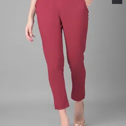 Comfort Lady Women Pack Of 2 Cotton High-Rise Trousers-picture-28