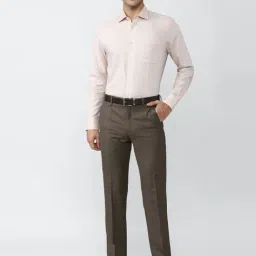 Van Heusen Brown Slim Fit Trousers image 5