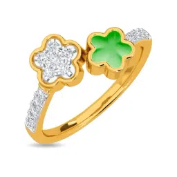 Kisna Diamond & Gold Jewellery Seb 14k (585) Diamond & Gold Ring For Women-picture-20