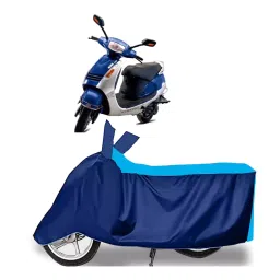 Auto Pearl Two Wheeler Cover for Kinetic Nova - Cyan, Blue-picture-27
