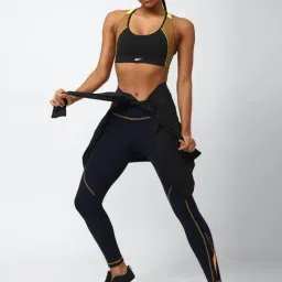 Reebok Navy Regular Fit Printed Sports Tights image 5