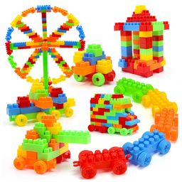 Fiddlerz 103 Pcs Building Blocks for Kids STEM Educational Construction Toy with Wheels Interlocking Bricks Set for Toddlers Boys and Girls Age 3+ (Multicolor)-picture-6