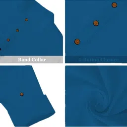M'COT Men Flared Sleeves Thread Work Kurta image 3