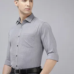 Park Avenue Self-Design Slim Fit Formal Shirt-picture-26