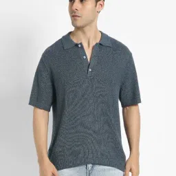 American Eagle Navy Regular Fit Polo T-Shirt-image-62