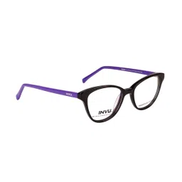 INVU A4021D Black Full Rim Cat Eye Frame image 2