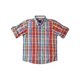 Allen Solly Junior Multicolor Chequered Full Sleeves Shirt-picture-12