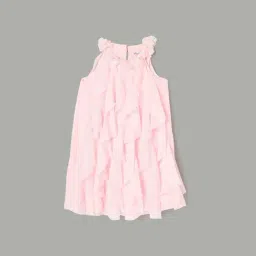 Fame Forever by Lifestyle Girls Pink Self Dress-picture-17