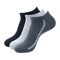 BALENZIA Cotton Self Pattern Ankle Length Socks (Pack Of 3) image 1