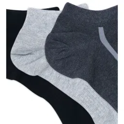 BALENZIA Cotton Self Pattern Ankle Length Socks (Pack Of 3) image 4