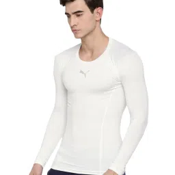 Puma White Regular Fit Sports T-Shirt image 3