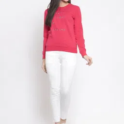 Global Republic Magenta Graphic Print Sweatshirt image 5