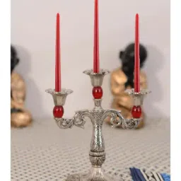 eCraftIndia Red Candle stand-picture-16