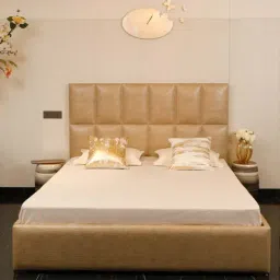 Home4U 'Trivana' Beige 100% Cotton Double Bedsheet with 2 Pillow Covers-picture-28