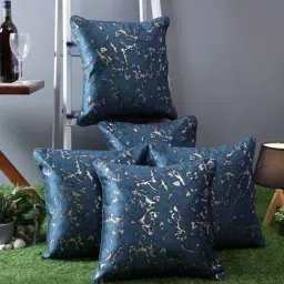 Romee Navy Polyester Cushion Cover - Set of 5-picture-24