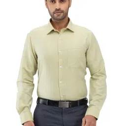 Park Avenue Green Slim Fit Self Pattern Shirt-picture-41