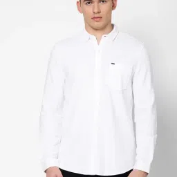 Lee White Cotton Slim Fit Shirt-picture-21