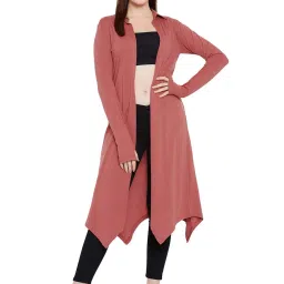 Hypernation Brown Cotton Shrug image 4