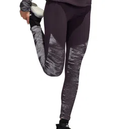 Adidas Purple Textured Slim Fit Ask L Cw Tights image 4