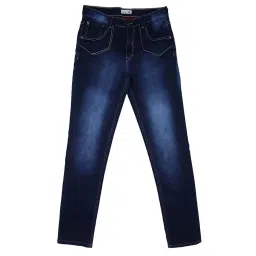 Gini & Jony Kids Blue Solid Jeans image 1