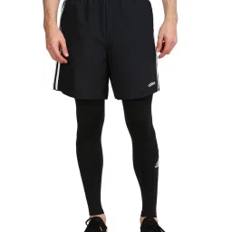 Adidas M 3S CHELSEA Black & White Striped Shorts image 1