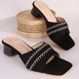 Carlton London Women's Black Casual Sandals-picture-37