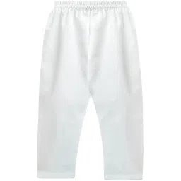 A.T.U.N. Maroon & White Embroidered Full Sleeves Kurta with Jacket & Pyjamas image 3