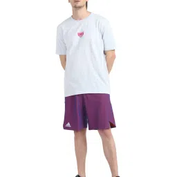 Adidas Purple Striped Shorts image 5