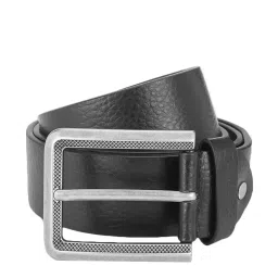 The Vertical Logger Black Leather Waist Belt for Men image 1